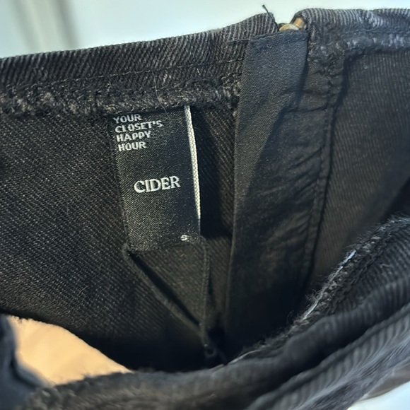 Cider Denim Rhinestone Corset Crop Cami top. - Picture 5 of 5